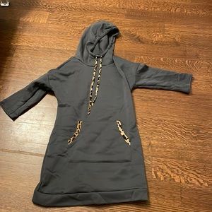 hooded girls dress